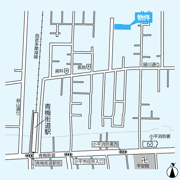 現地の案内図
